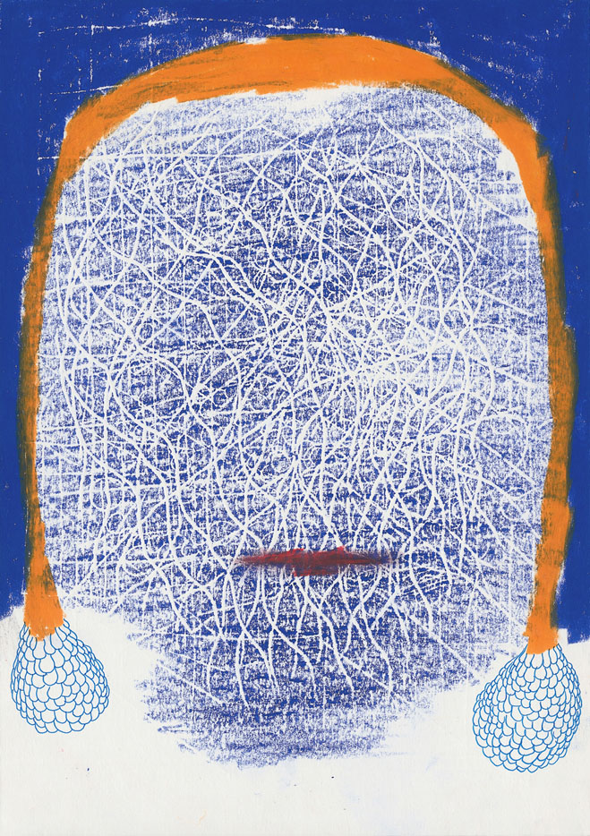 Svätopluk Mikyta, Tvář, hlava, maska, deníkový cyklus, 2020, kresba 