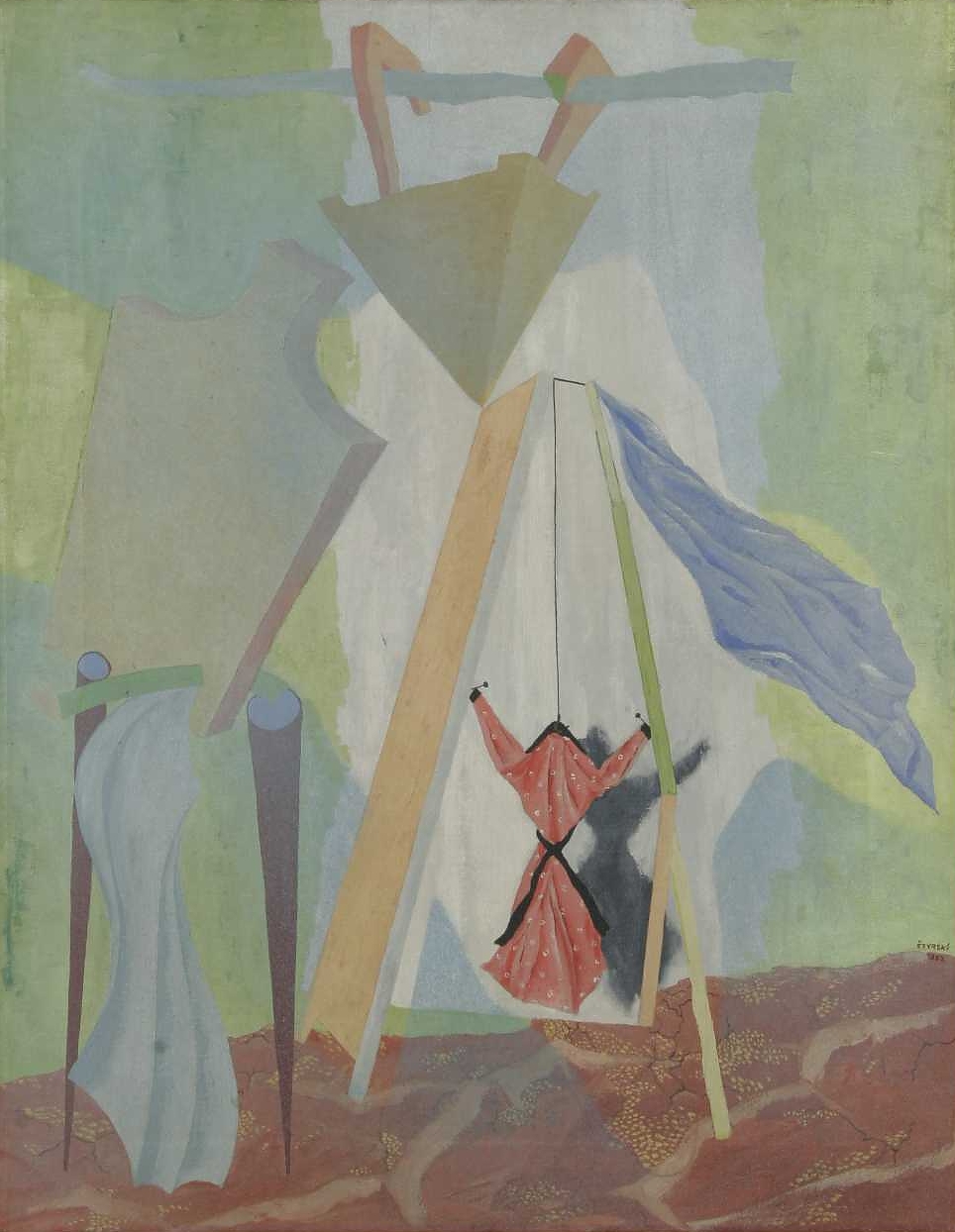 Jindřich Štýrský, Composition, 1932, oil on canvas, Inv. nr. O02078