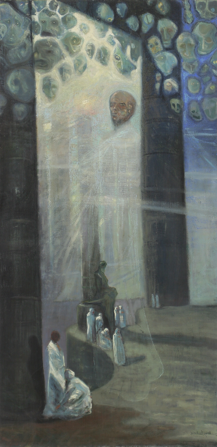 Josef Váchal, Kult Ahrimana, 1908, olej, plátno, Inv. č. O1200