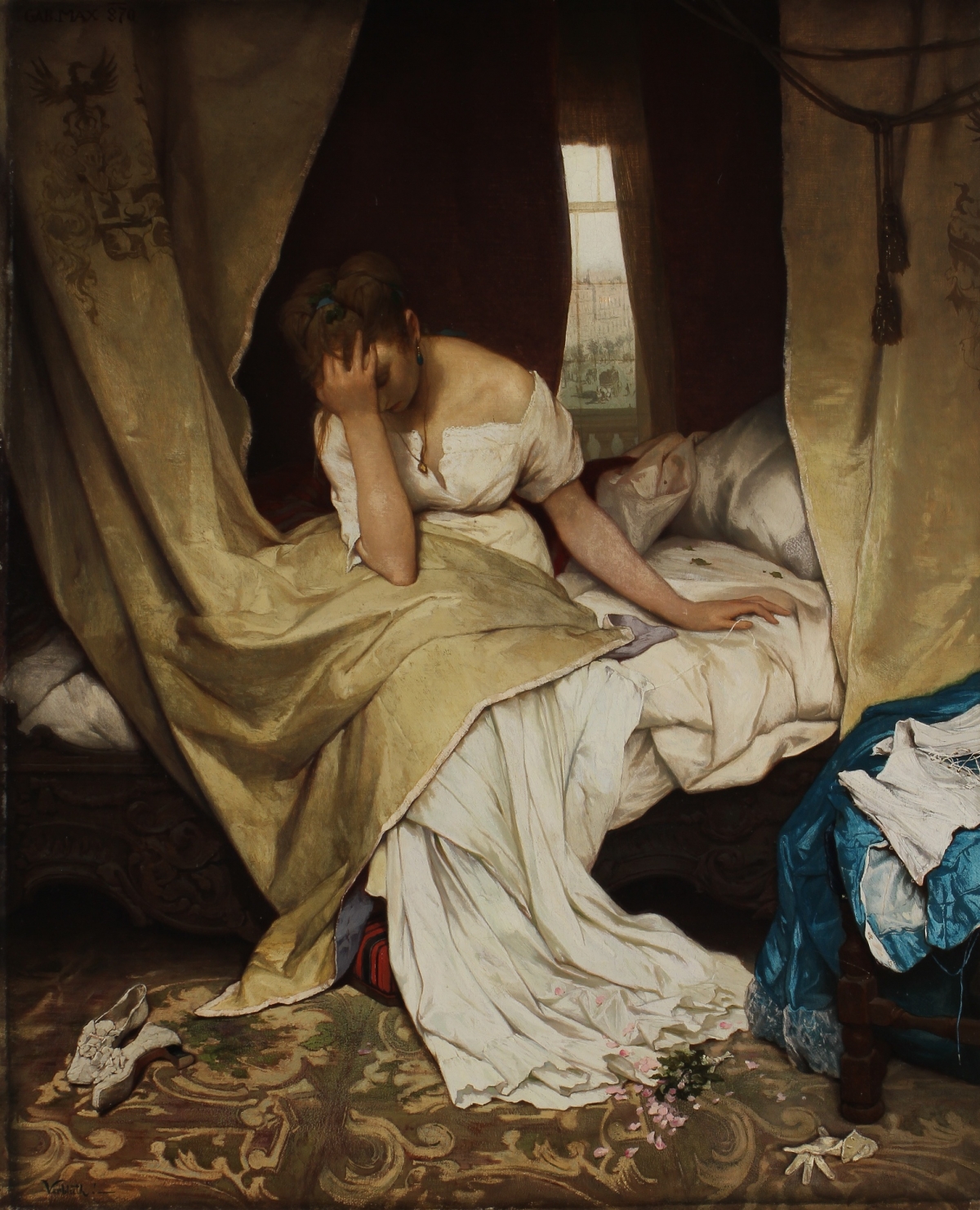 Gabriel von Max, Fadding away, 1870, oil on canvas, Inv. nr. O00205