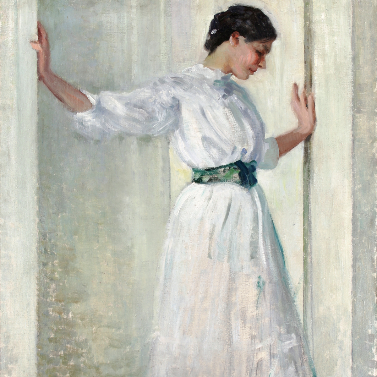 Miloš Jiránek, Bílá studie, 1910, olej na plátně, Inv. č. O01817