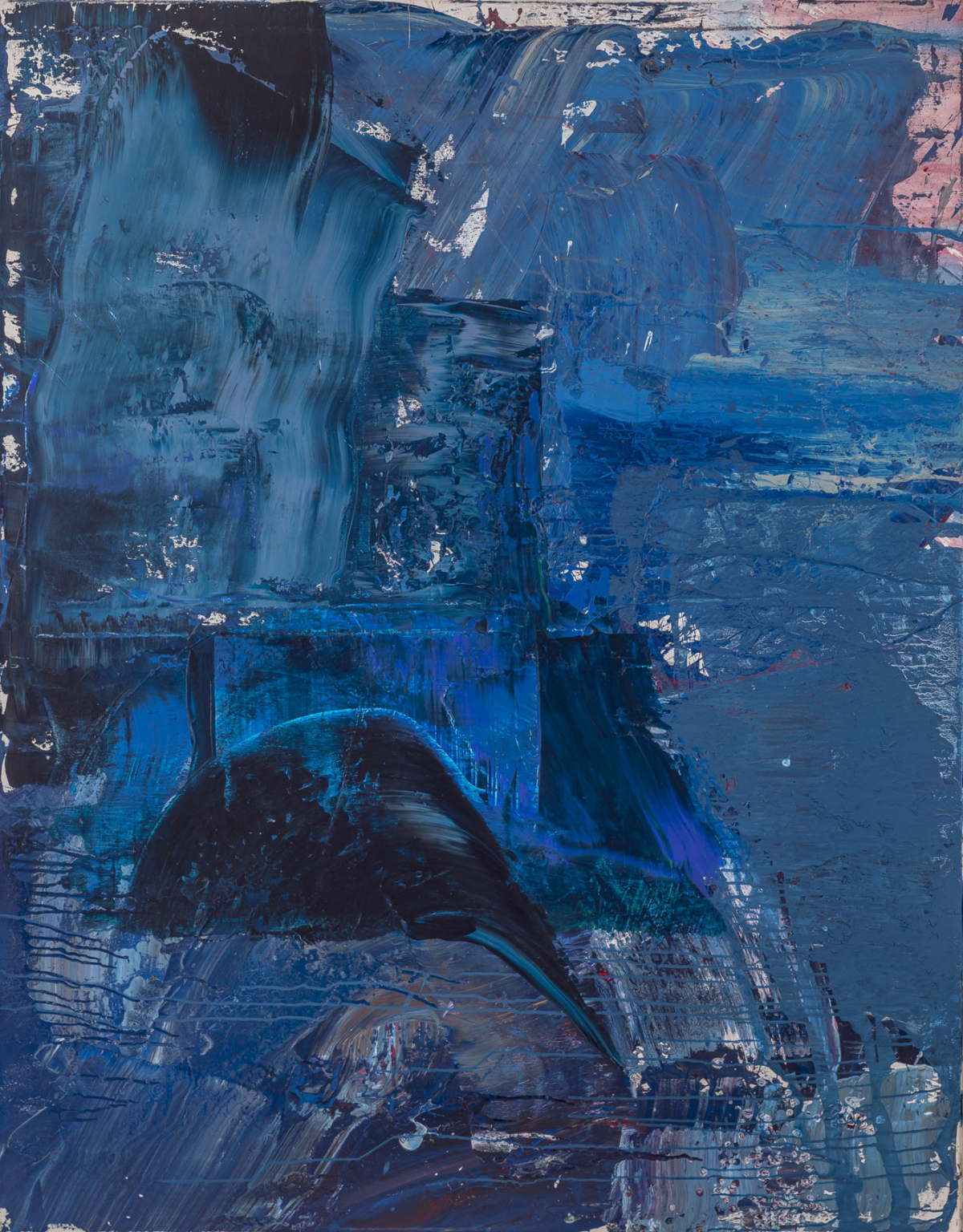 Hlubina, 2021, akryl na plátně, 180×140 cm
